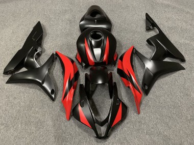 07-08 Noir Mat & Rouge CBR600RR Carénage Moto