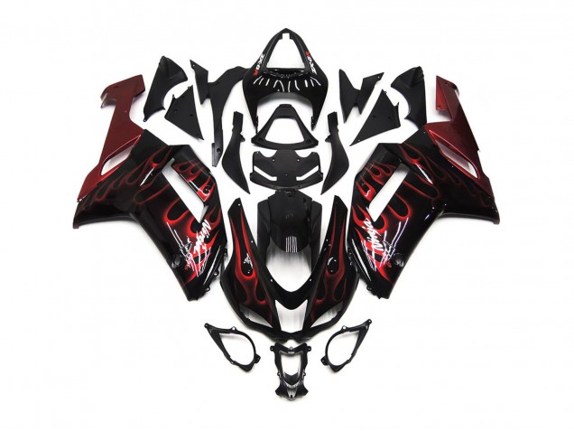 07-08 Rosso Lucido Fiamma ZX6R Carénage Moto 07-08 Rosso Lucido Fiamma ZX6R Carénage Moto