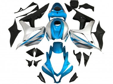 07-08 Style Bleu Clair & Argent OEM CBR600RR Carénage Moto