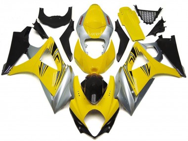 07-08 Style Jaune & Argent OEM GSXR 1000 Carénage Moto