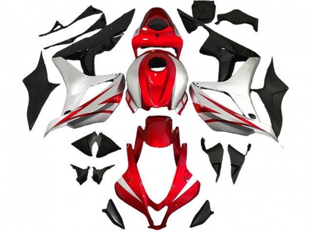 07-08 Style Rouge & Argent OEM CBR600RR Carénage Moto