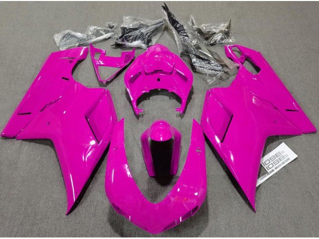 07-14 Rose Brillant Uni Ducati 848 1098 1198 Carénage Moto