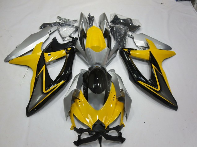 08-10 Jaune Noir GSXR 600-750 Carénage Moto 08-10 Jaune Noir GSXR 600-750 Carénage Moto