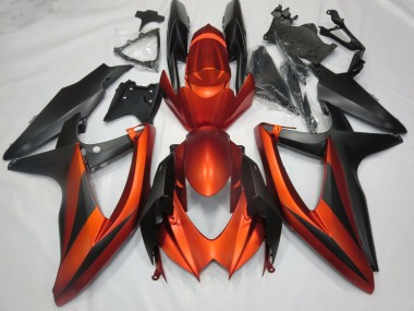 08-10 Orange Mat Brûlé GSXR 600-750 Carénage Moto