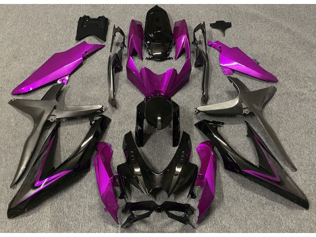08-10 Rose Brillant & Vert R GSXR 600-750 Carénage Moto