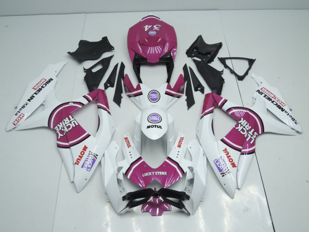 08-10 Rose Lucky Strike GSXR 600-750 Carénage Moto