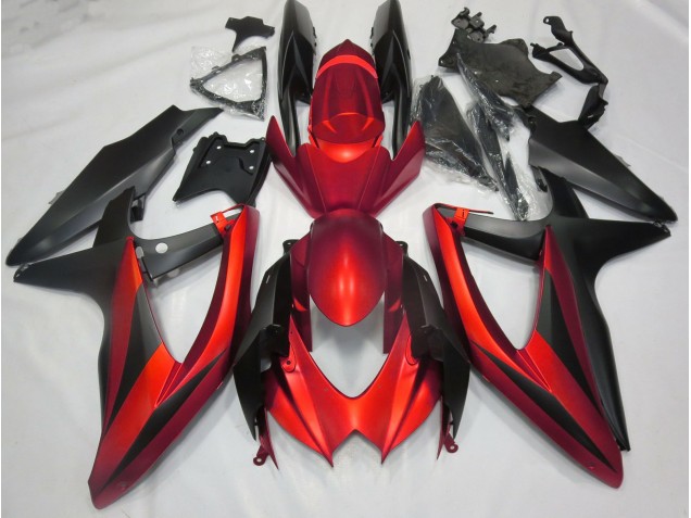 08-10 Rouge Mat Sans R GSXR 600-750 Carénage Moto
