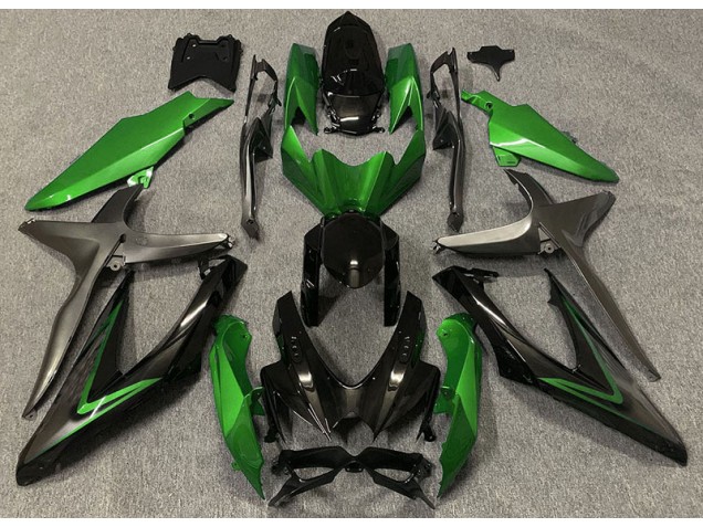 08-10 Vert Brillant & Vert R GSXR 600-750 Carénage Moto