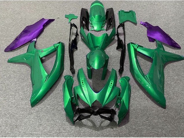 08-10 Vert & Violet GSXR 600-750 Carénage Moto 08-10 Vert & Violet GSXR 600-750 Carénage Moto