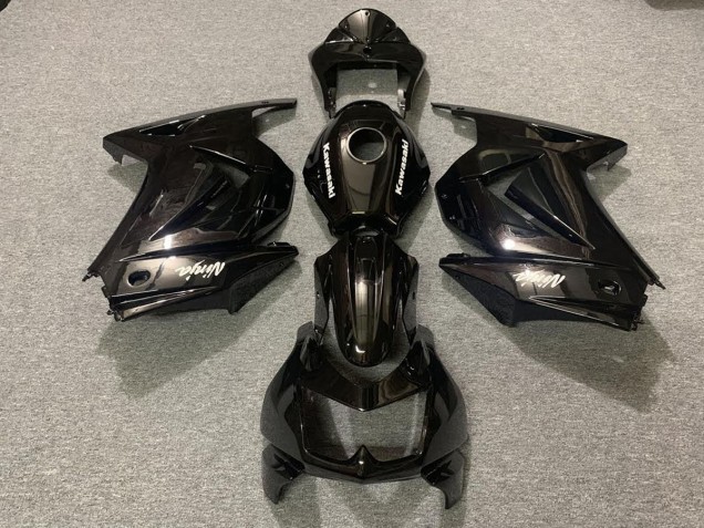 08-12 Noir Brillant OEM Ninja 250 Carénage Moto