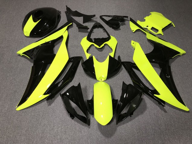08-16 Alta Visibilità E Nero Personalizzato R6 Carénage Moto 08-16 Alta Visibilità E Nero Personalizzato R6 Carénage Moto