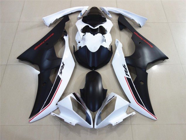 08-16 Blanc Avec Style Noir Personnalisé OEM R6 Carénage Moto 08-16 Blanc Avec Style Noir Personnalisé OEM R6 Carénage Moto