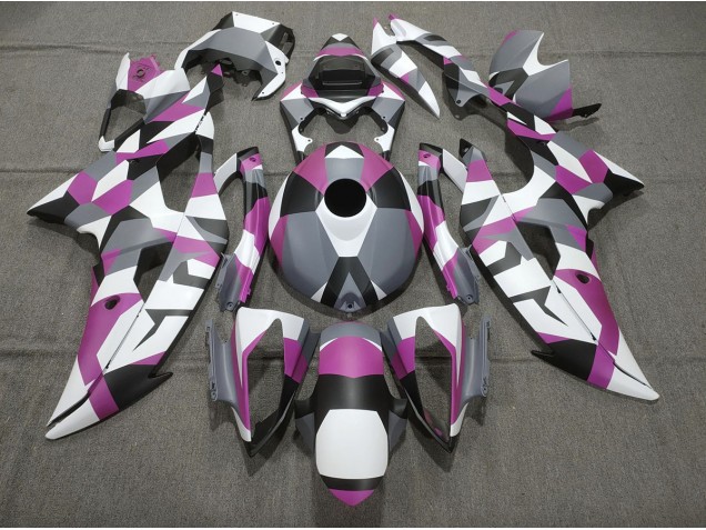 08-16 Rose Camo Uni R6 Carénage Moto 08-16 Rose Camo Uni R6 Carénage Moto