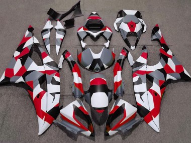 08-16 Rouge Camouflage Uni R6 Carénage Moto