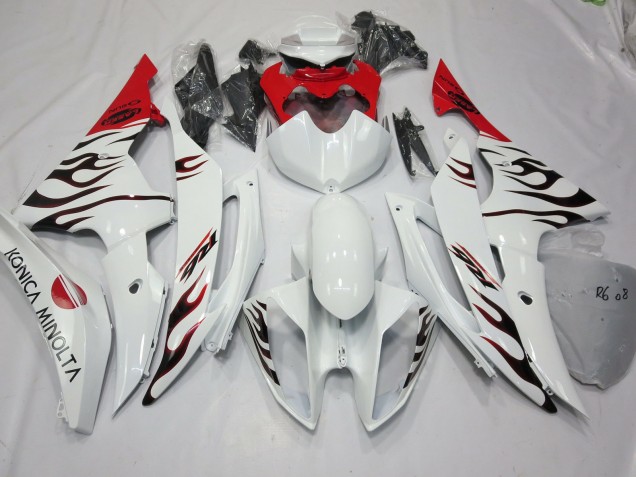 08-16 Speciale Fiamma Rosso R6 Carénage Moto