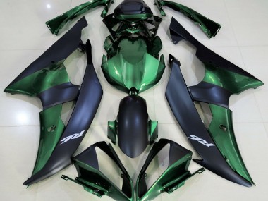 08-16 Vert Forêt & Noir Mat R6 Carénage Moto
