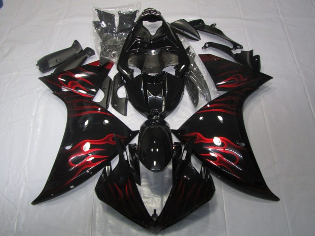09-11 Rosso Fiamma R1 Carénage Moto 09-11 Rosso Fiamma R1 Carénage Moto