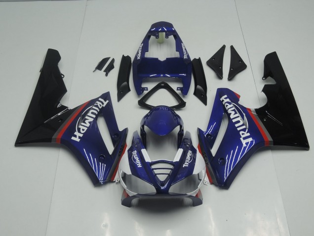 09-12 Bleu & Rouge Brillant Daytona 675 Carénage Moto 09-12 Bleu & Rouge Brillant Daytona 675 Carénage Moto