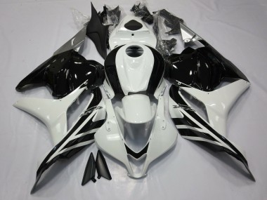09-12 Noir & Blanc Brillant CBR600RR Carénage Moto