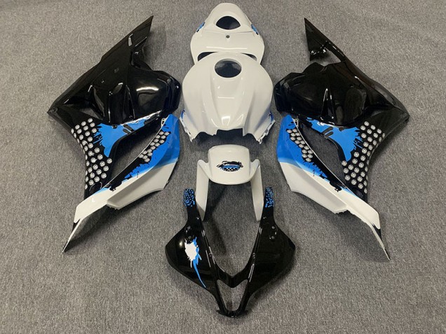 09-12 Noir Bleu & Blanc CBR600RR Carénage Moto 09-12 Noir Bleu & Blanc CBR600RR Carénage Moto