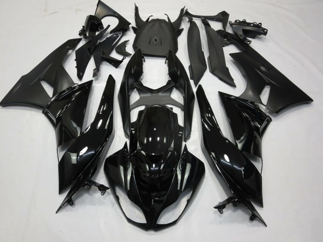 09-12 Noir Brillant Mat ZX6R Carénage Moto 09-12 Noir Brillant Mat ZX6R Carénage Moto