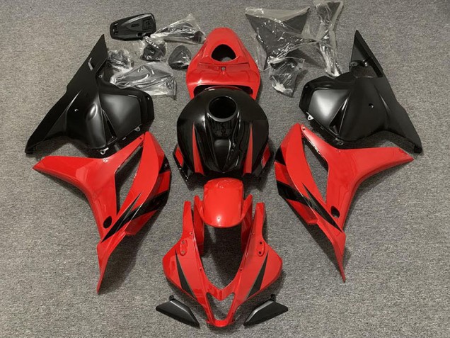 09-12 Rouge & Noir Mat CBR600RR Carénage Moto 09-12 Rouge & Noir Mat CBR600RR Carénage Moto