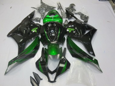 09-12 Spécial Vert Brillant Noir CBR600RR Carénage Moto