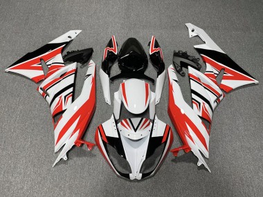 09-12 Zag Rouge Blanc & Noir ZX6R Carénage Moto