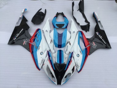 09-14 Alien Bleu & Blanc S1000RR Carénage Moto