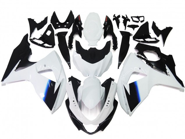 09-16 Blanc Brillant & Noir GSXR 1000 Carénage Moto 09-16 Blanc Brillant & Noir GSXR 1000 Carénage Moto