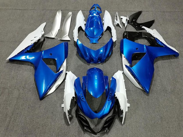 09-16 Bleu Blanc & Argent GSXR 1000 Carénage Moto 09-16 Bleu Blanc & Argent GSXR 1000 Carénage Moto