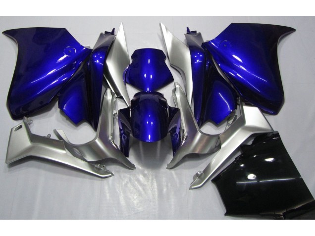 10-13 Bleu Profond & Argent VFR1200 Carénage Moto 10-13 Bleu Profond & Argent VFR1200 Carénage Moto