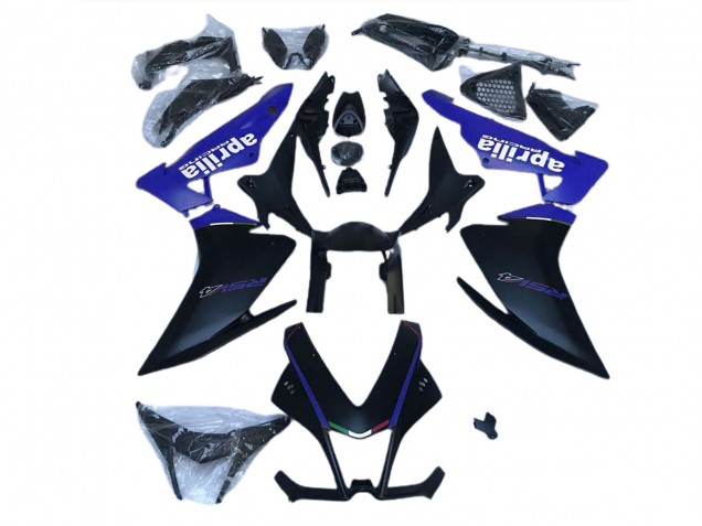 10-15 Noir Mat & Bleu RSV4 1000 Carénage Moto 10-15 Noir Mat & Bleu RSV4 1000 Carénage Moto