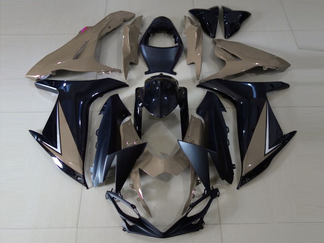11-24 Brun Brillant & Noir GSXR 600-750 Carénage Moto 11-24 Brun Brillant & Noir GSXR 600-750 Carénage Moto