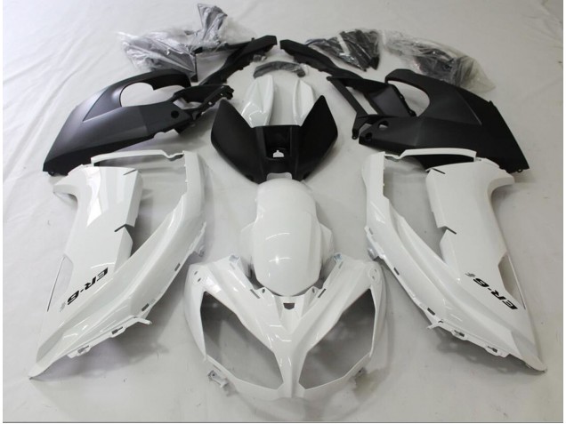 12-16 Noir & Blanc Ninja 650R Carénage Moto 12-16 Noir & Blanc Ninja 650R Carénage Moto