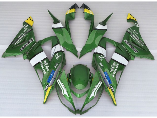 13-18 Style De Logo Vert ZX6R Carénage Moto