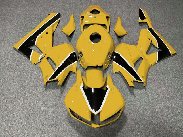 13-23 Jaune Brillant & Noir CBR600RR Carénage Moto 13-23 Jaune Brillant & Noir CBR600RR Carénage Moto