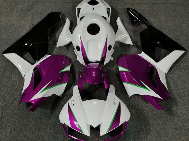 13-23 Rose Brillant Blanc & Vert CBR600RR Carénage Moto