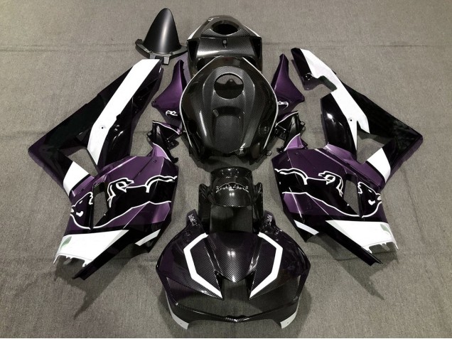 13-23 Violet Personnalisé Fibre De Carbone Taureau CBR600RR Carénage Moto