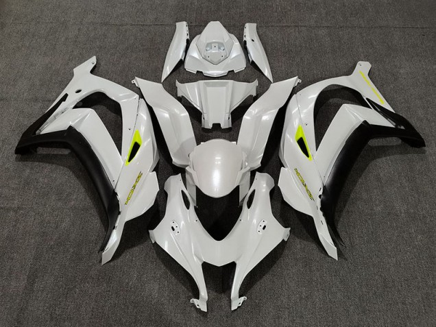 16-19 Blanc Nacré Profond ZX10R Carénage Moto 16-19 Blanc Nacré Profond ZX10R Carénage Moto