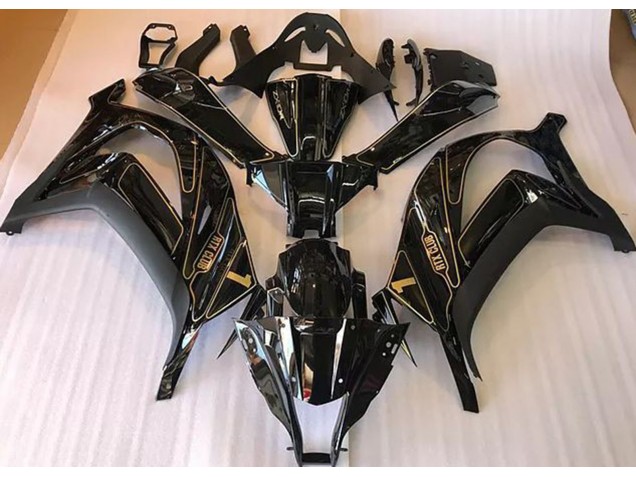 16-19 Noir & Or ZX10R Carénage Moto