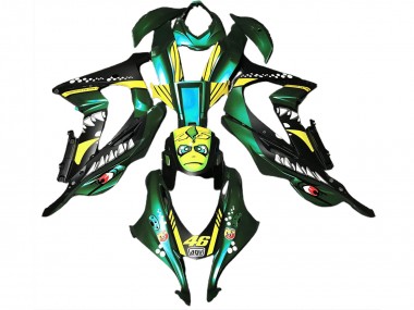 16-19 Requin Vert Forêt ZX10R Carénage Moto