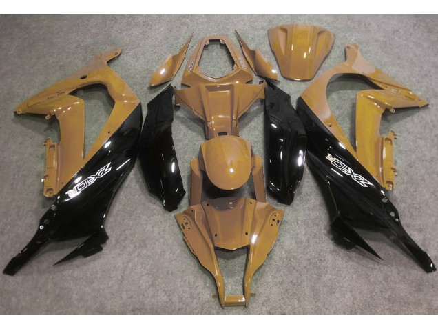 16-19 Tan Du Désert & Noir ZX10R Carénage Moto