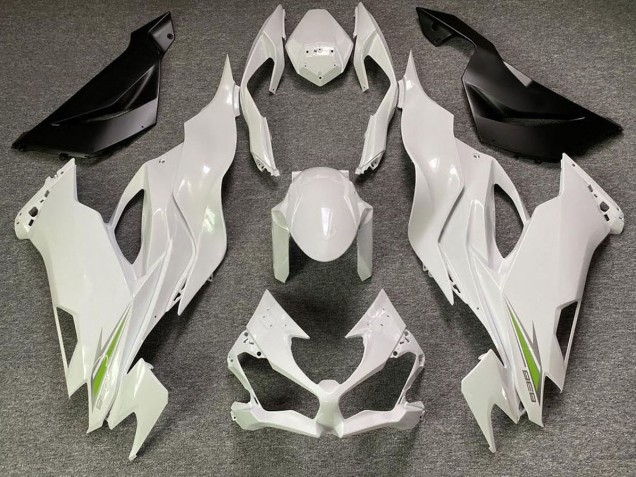 19-23 Perle Blanche ZX6R Carénage Moto 19-23 Perle Blanche ZX6R Carénage Moto