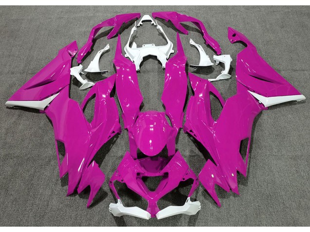 19-23 Rose Brillant & Blanc ZX6R Carénage Moto