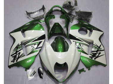 97-07 Blanc Brillant & Vert GSXR 1300 Carénage Moto