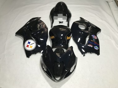 97-07 Logo De L'Équipe Noir Brillant GSXR 1300 Carénage Moto