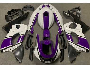 98-07 Blanc Brillant & Violet Foncé YZF600 Carénage Moto
