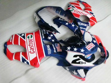 99-00 Rouge Castro CBR600 F4 Carénage Moto