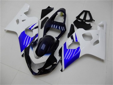 Achat Kits Carénage Moto ABS Suzuki GSXR 600/750 2004-2005 - Blanc Bleu Noir